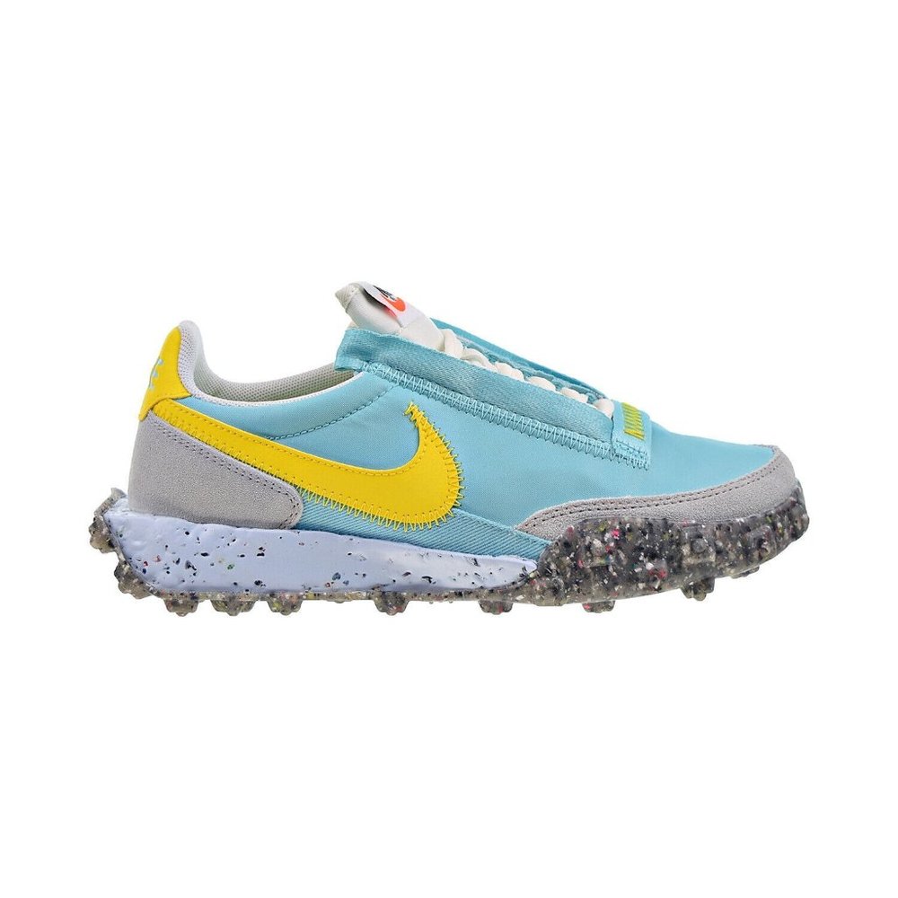 Nike Waffle Racer Crater Women's Sneaker Shoe Limited Edition Blue CT1983-400 - Picture 2 of 15